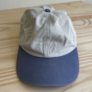 DIME OFF WHITE/GREY BLUE BASEBALL CAP